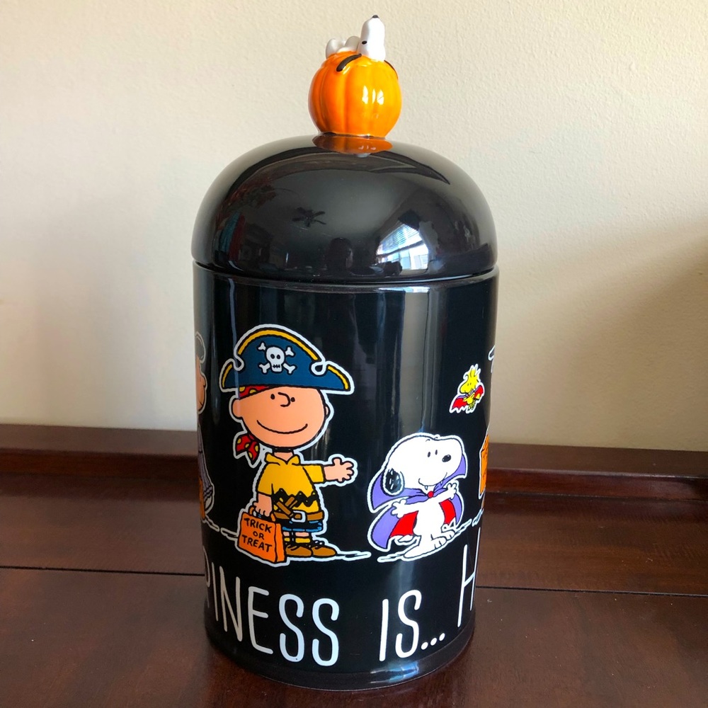 Peanuts Happiness is Halloween Canister